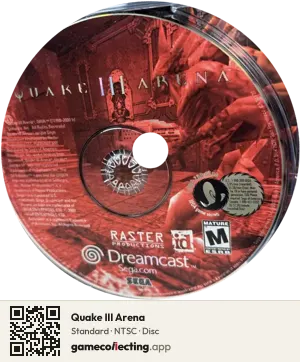 Quake III Arena Sega Dreamcast, NTSC disc