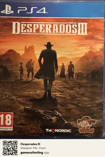 Desperados III PlayStation 4, PAL box front