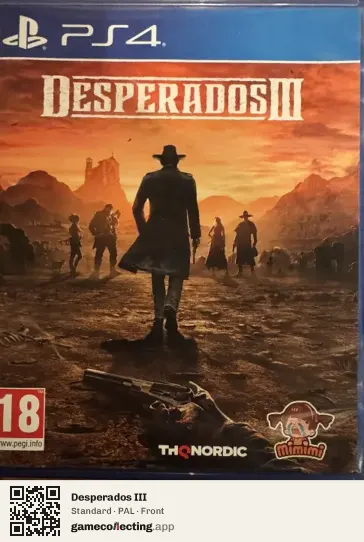 Desperados III PlayStation 4, PAL box front
