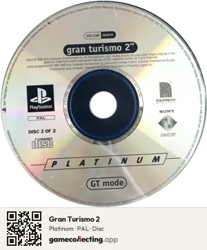 Gran Turismo 2 PlayStation, PAL disc