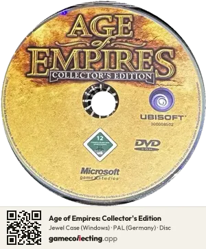 Age of Empires: Collector's Edition Computer, PAL disc
