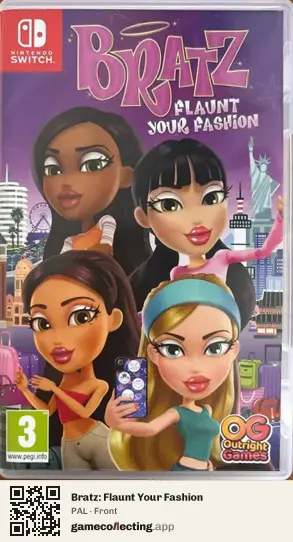 Bratz: Flaunt Your Fashion Nintendo Switch, PAL box front