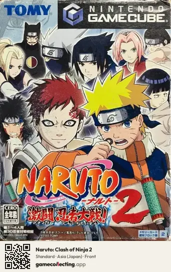 Naruto: Clash of Ninja 2 Nintendo GameCube, Asia box front