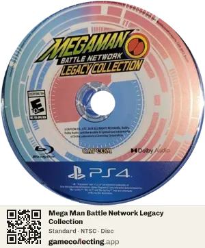 Mega Man Battle Network Legacy Collection PlayStation 4, NTSC disc