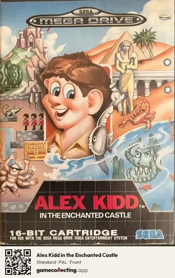 Alex Kidd in the Enchanted Castle Sega Mega Drive / Genesis, PAL box front