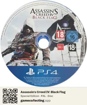 Assassin's Creed IV: Black Flag PlayStation 4, PAL disc