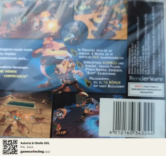 Asterix & Obelix XXL Computer, PAL box back