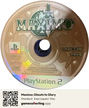Maximo: Ghosts to Glory PlayStation 2, Asia disc