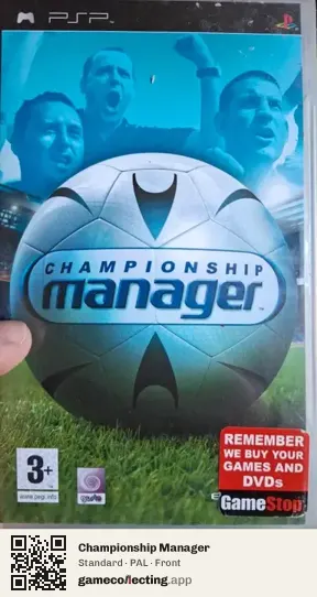 Championship Manager PlayStation Portable, PAL box front
