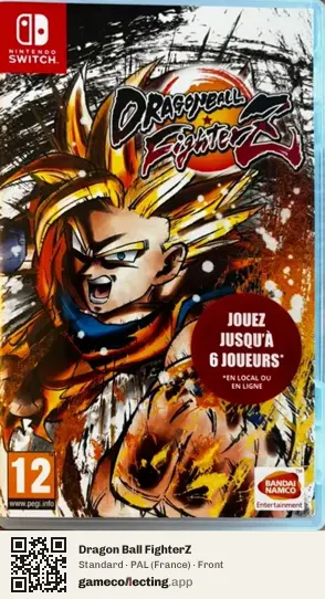 Dragon Ball FighterZ Nintendo Switch, France box front