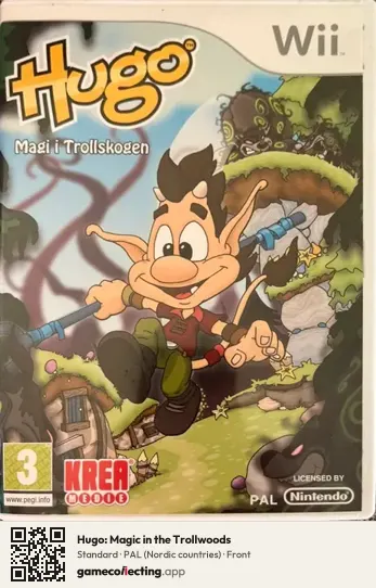 Hugo: Magic in the Trollwoods Nintendo Wii, Nordic countries box front