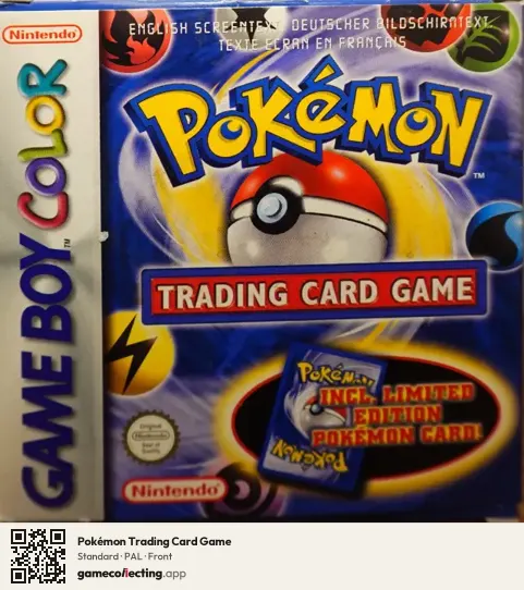 Pokémon Trading Card Game Game Boy Color, PAL box front