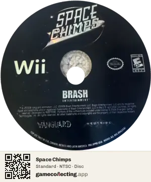 Space Chimps Nintendo Wii, NTSC disc