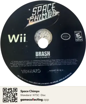 Space Chimps Nintendo Wii, NTSC disc