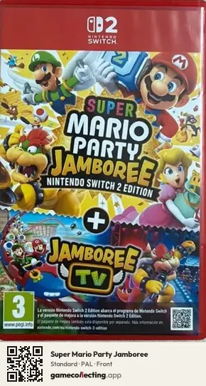 Super Mario Party Jamboree Nintendo Switch 2, PAL box front