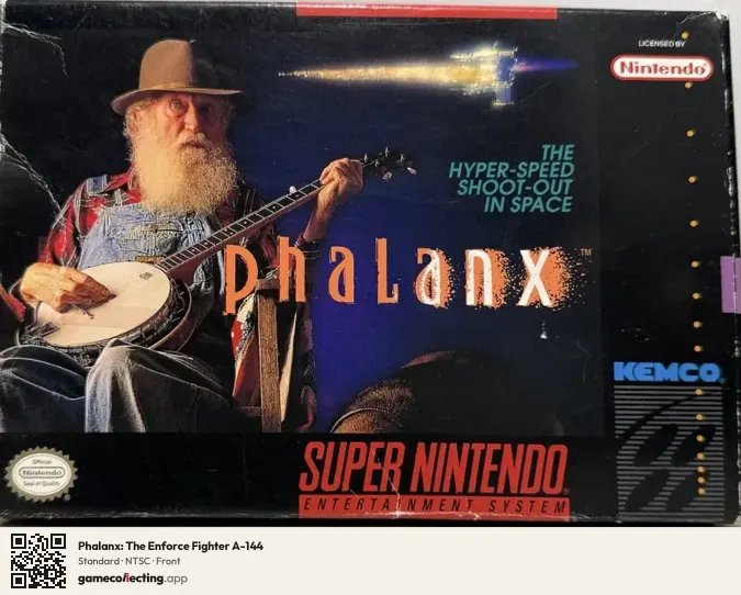 Phalanx: The Enforce Fighter A-144 Super Nintendo Entertainment System, NTSC box front