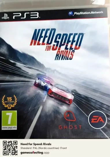 Need for Speed: Rivals PlayStation 3, Nordic countries box front