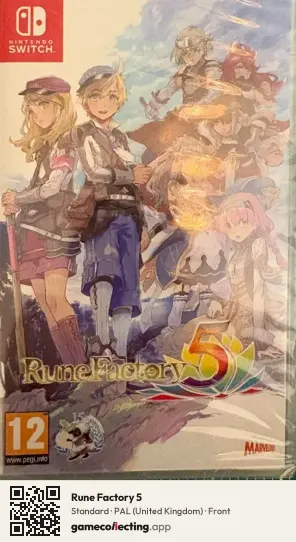 Rune Factory 5 Nintendo Switch, United Kingdom box front