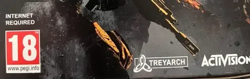 Call of Duty: Black Ops 4, the PEGI square on its front