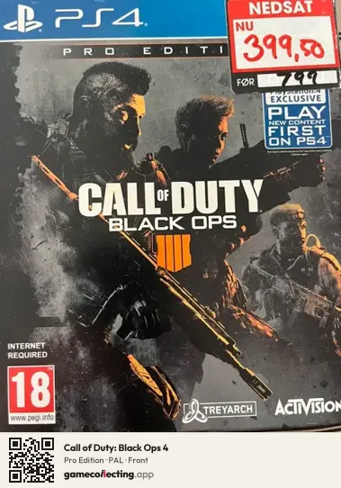 Call of Duty: Black Ops 4 PlayStation 4, PAL box front