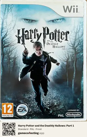 Harry Potter and the Deathly Hallows: Part 1 Nintendo Wii, PAL box front