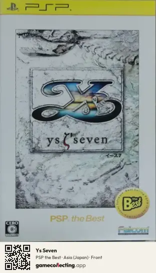 Ys Seven PlayStation Portable, Asia box front