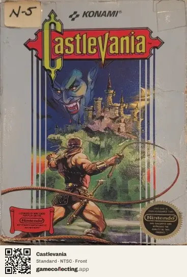 Castlevania Nintendo Entertainment System, NTSC box front