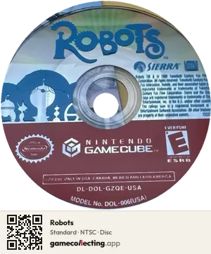 Robots Nintendo GameCube, NTSC disc
