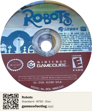 Robots Nintendo GameCube, NTSC disc