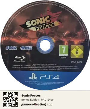 Sonic Forces PlayStation 4, PAL disc