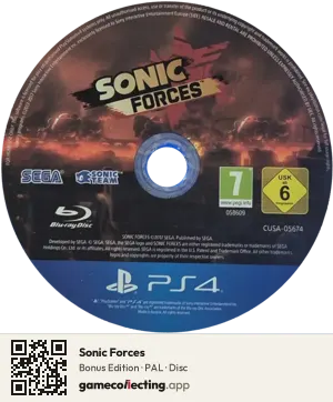 Sonic Forces PlayStation 4, PAL disc