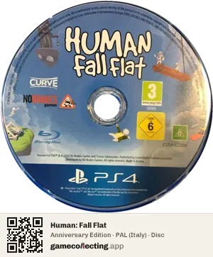 Human: Fall Flat PlayStation 4, PAL disc