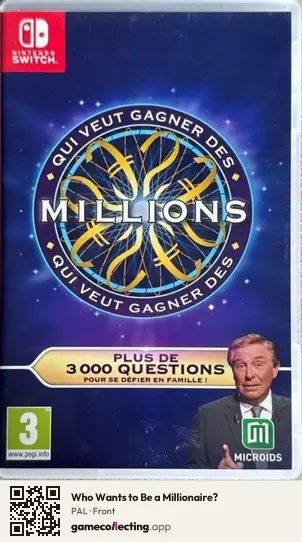Who Wants to Be a Millionaire? Nintendo Switch, PAL box front