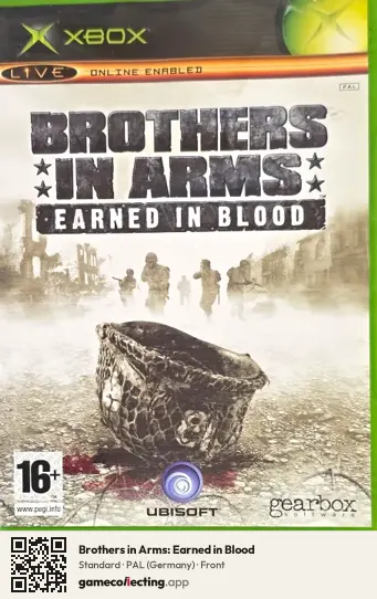 Brothers in Arms: Earned in Blood Xbox, Germany box front