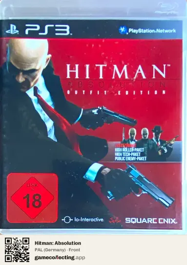 Hitman: Absolution PlayStation 3, Germany box front