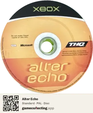 Alter Echo Xbox, PAL disc