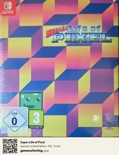 Super Life of Pixel Nintendo Switch, PAL box front