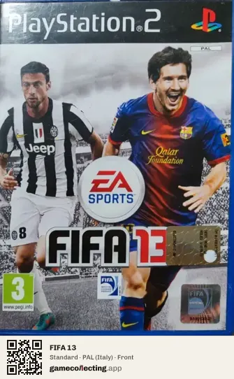 FIFA 13 PlayStation 2, Italy box front
