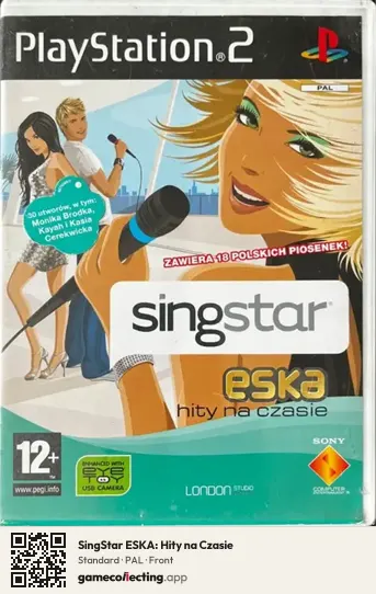SingStar ESKA: Hity na Czasie PlayStation 2, PAL box front