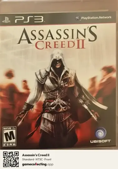 Assassin's Creed II PlayStation 3, NTSC box front