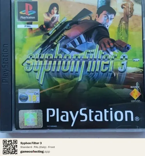 Syphon Filter 3 PlayStation, Italy box front