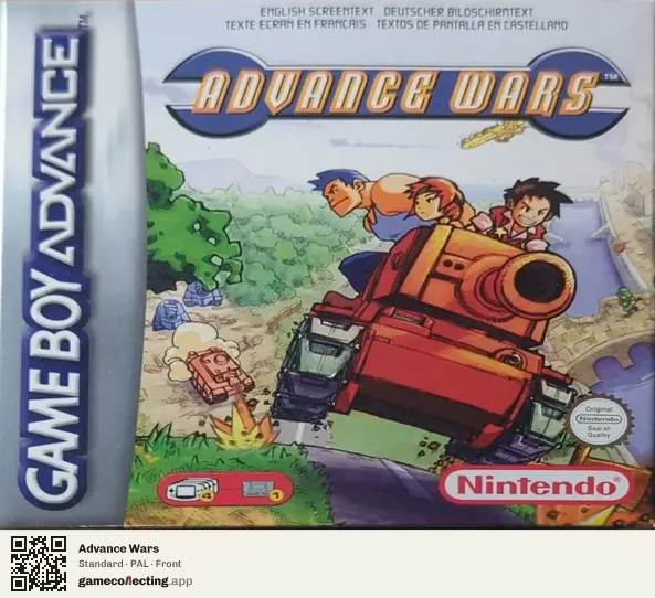 Advance Wars Game Boy Advance, PAL box front