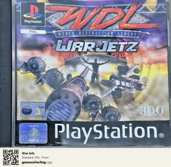 WarJetz PlayStation, PAL box front