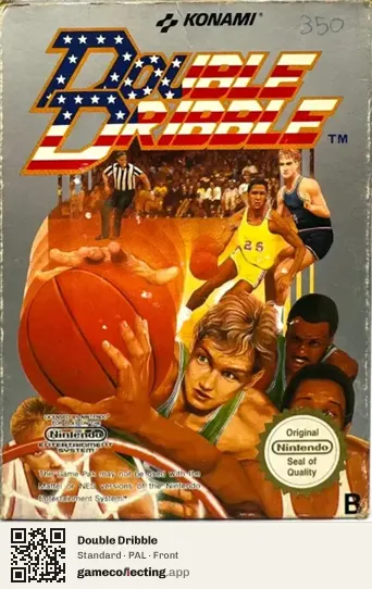 Double Dribble Nintendo Entertainment System, PAL box front