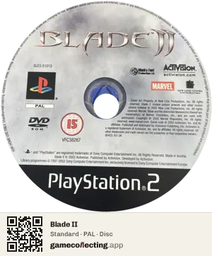 Blade II PlayStation 2, PAL disc