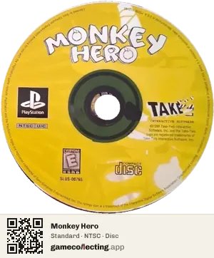 Monkey Hero PlayStation, NTSC disc