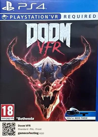 Doom VFR PlayStation 4, PAL box front