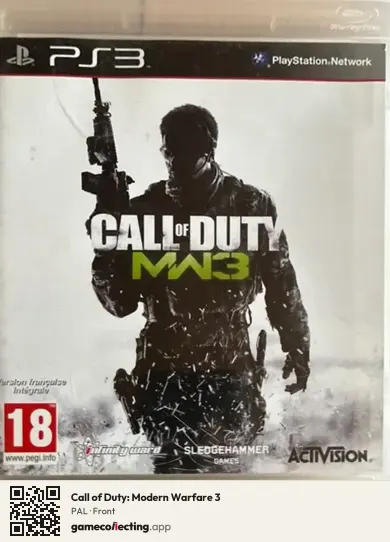 Call of Duty: Modern Warfare 3 PlayStation 3, PAL box front