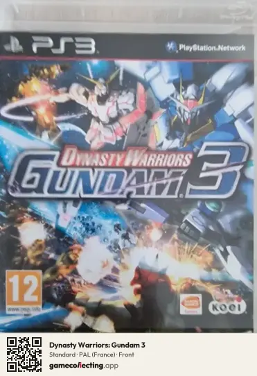 Dynasty Warriors: Gundam 3 PlayStation 3, France box front