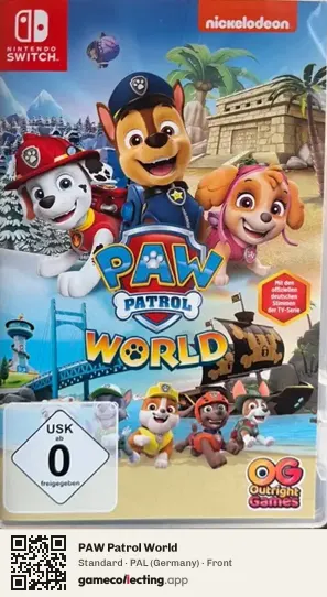 PAW Patrol World Nintendo Switch, Germany box front